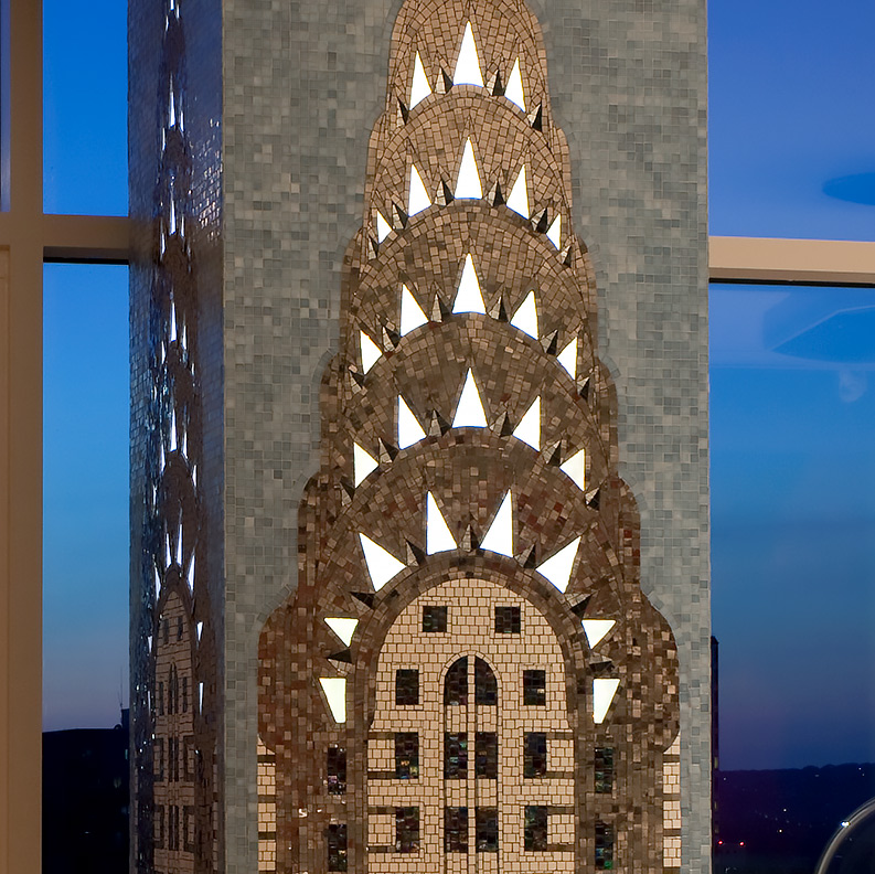 Celia Berry mosaic Chrysler Building Detail