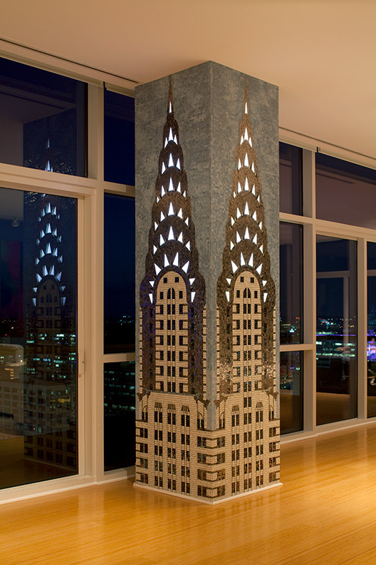 Celia Berry mosaic Chrysler Building