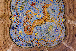 Celia Berry mosaic Seahorse