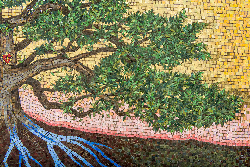 Celia Berry mosaic Daughters Of Charity Mosaic detail
