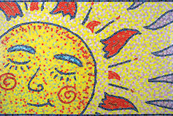 Celia Berry mosaic Herman Sun Mural