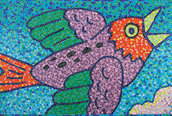 Celia Berry mosaic Hermann Bird Mura