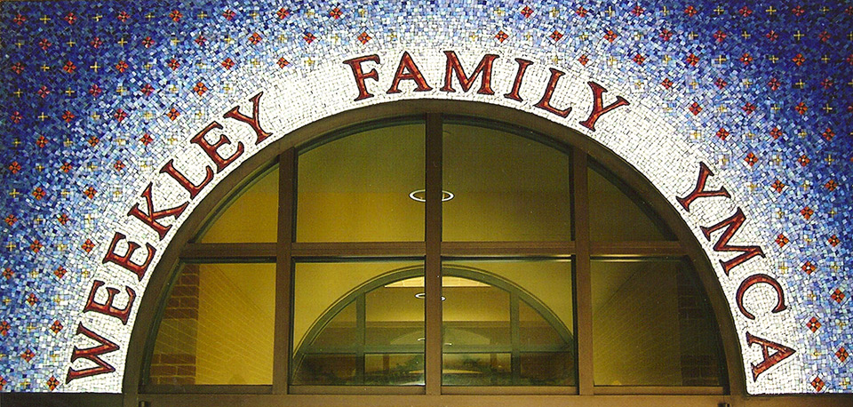 Celia Berry mosaic Weeky Family YMCA Mural