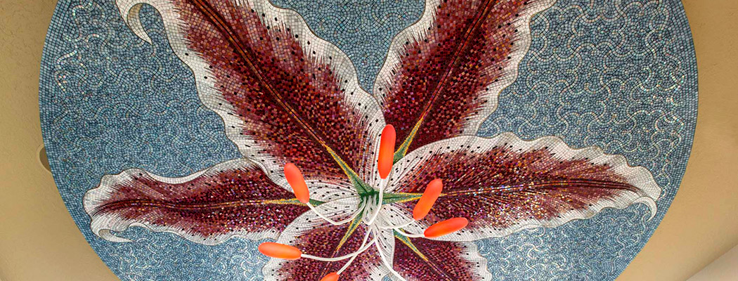 Celia Berry mosaic Stargazer Lily