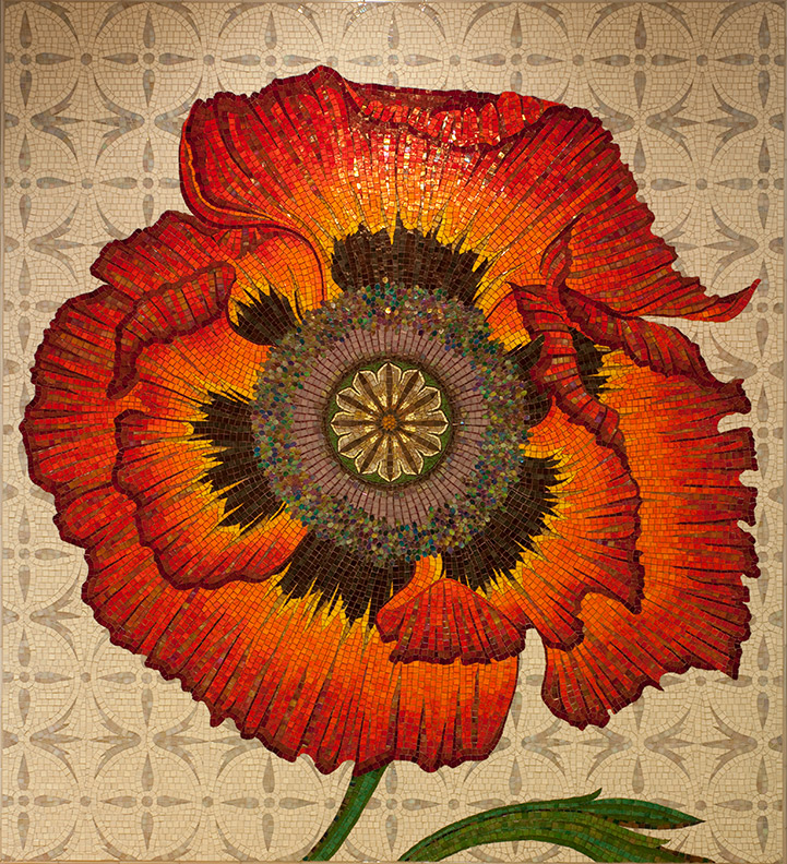 Celia Berry mosaic Poppy